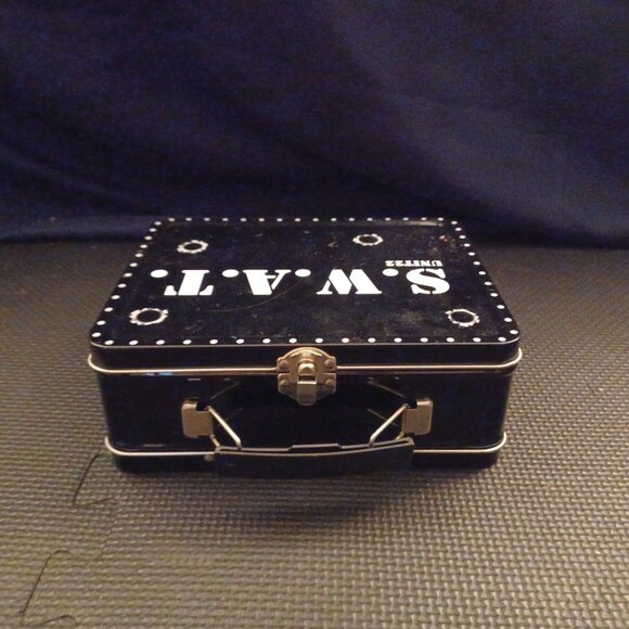 S.W.A.T. Unit 22 Retro Black Metal Lunchbox NEW - Picture 2 of 3